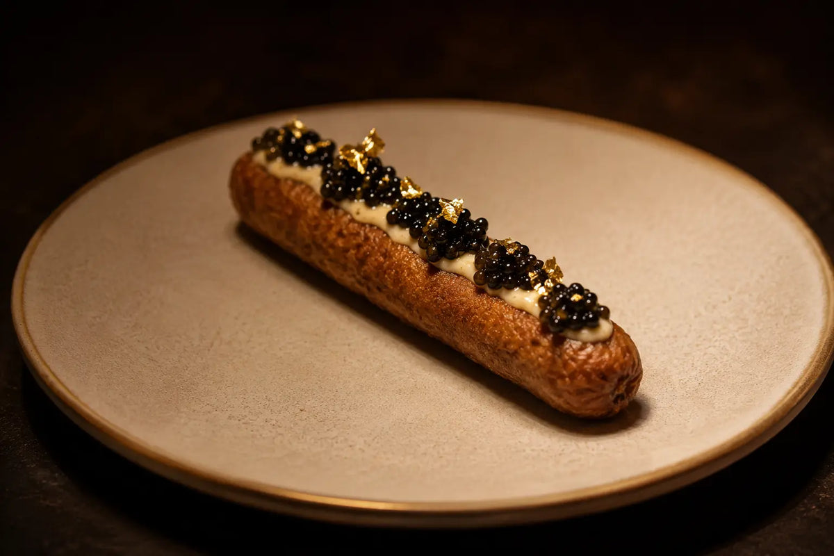 Op een frikandel