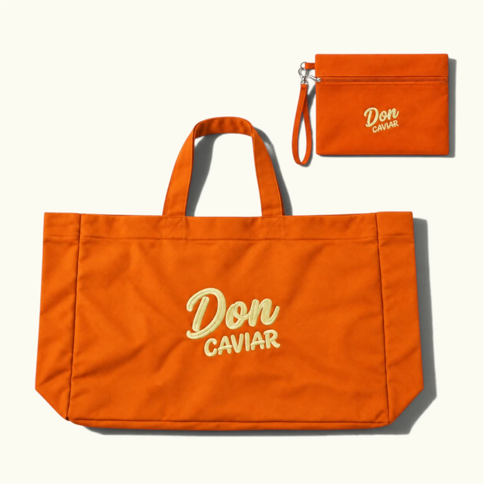 Lick My Caviar Tote – Ibiza Orange