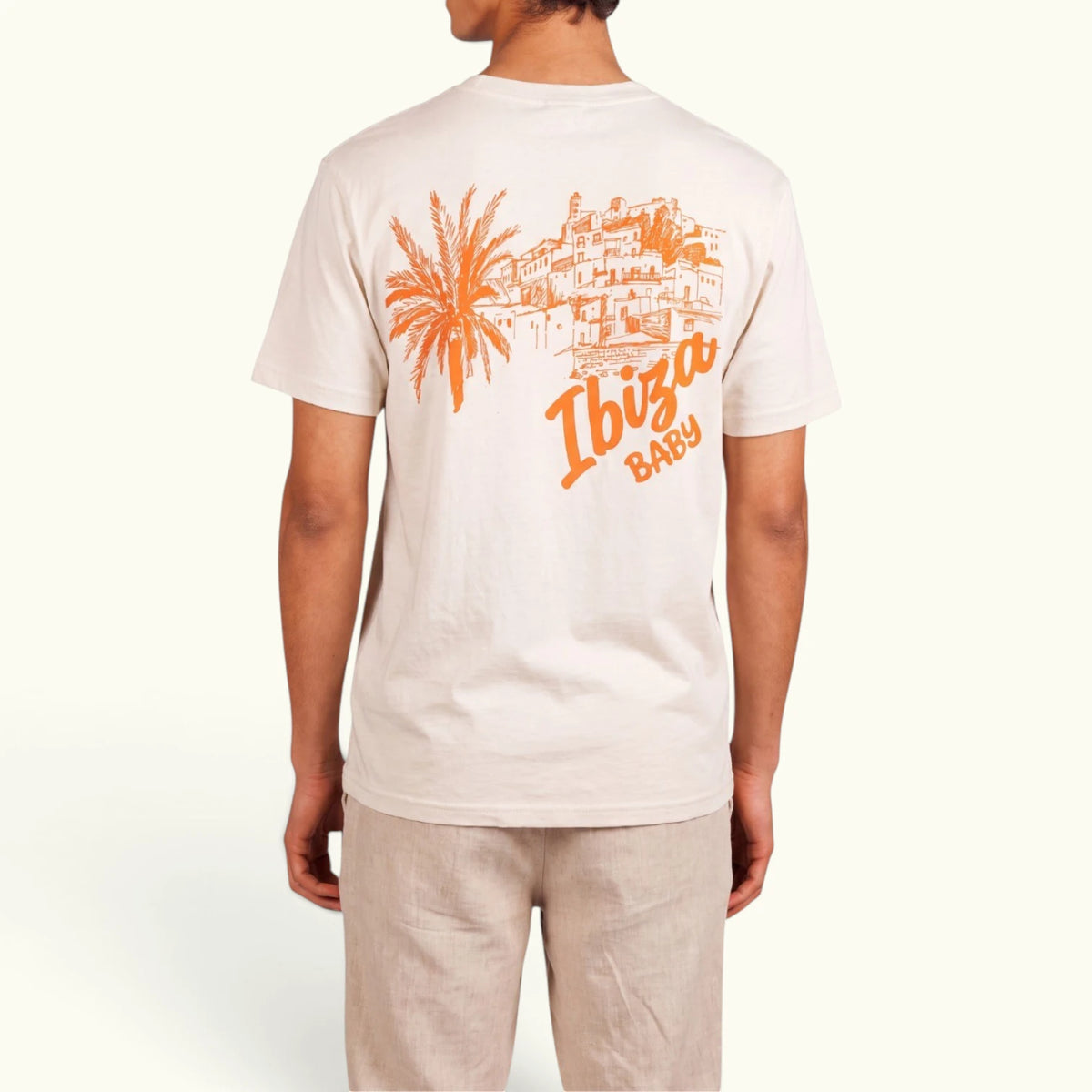 Ibiza Baby T-Shirt van Don Caviar, opschrift in goud op de borst